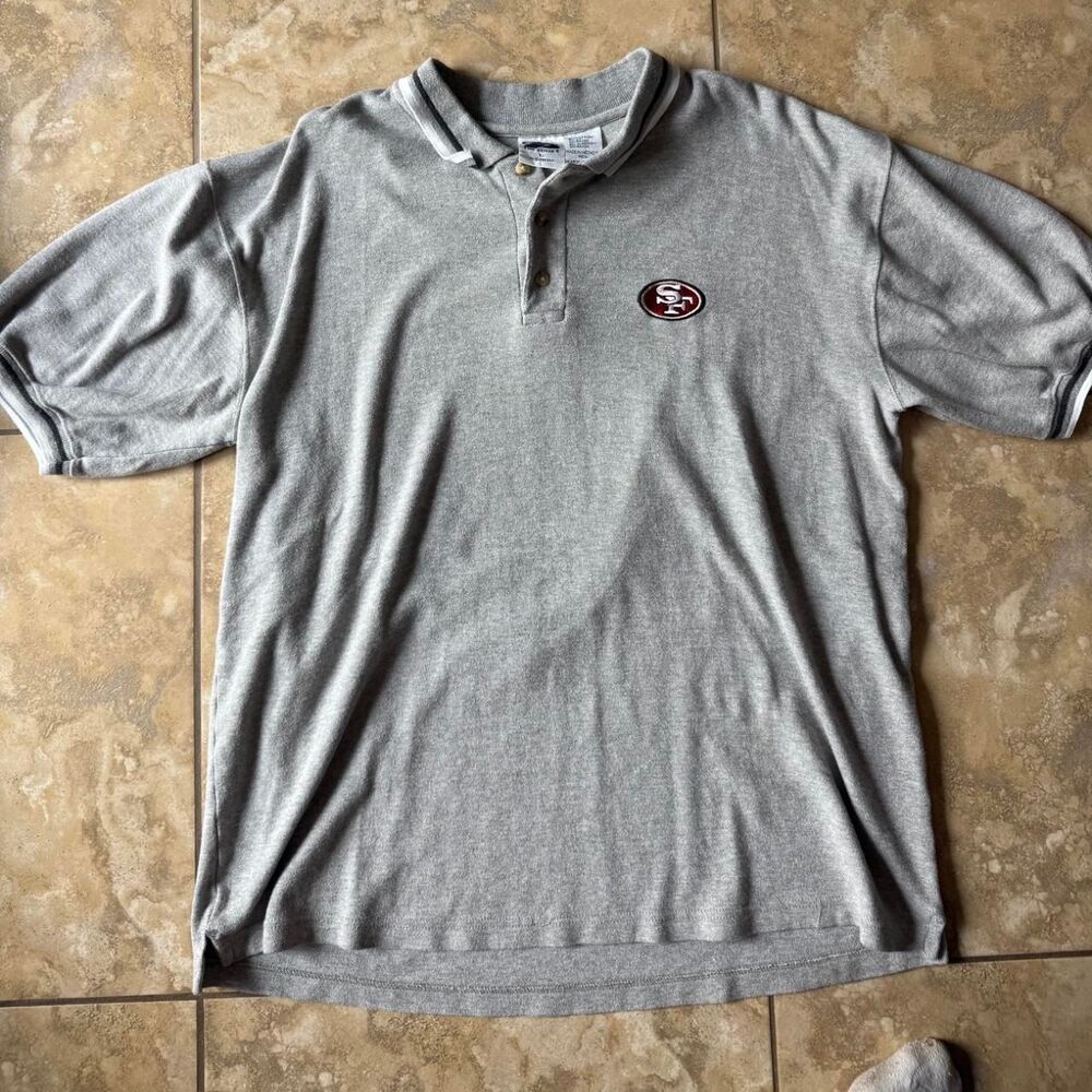 Vintage 1999 San Francisco 49ers Embroidered Polo Shirt Large The Edge NFL